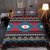 Red Blue Native Pattern Bedding Set WCS