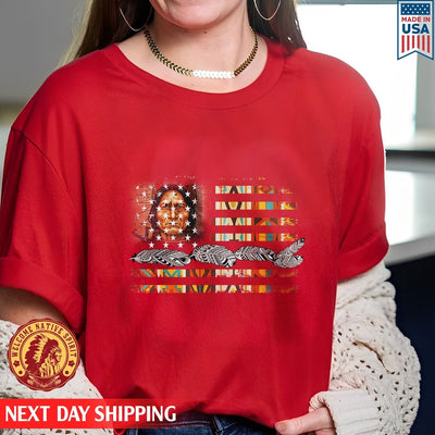 Native American Flag Feather Women Unisex T-Shirt/Hoodie/Sweatshirt