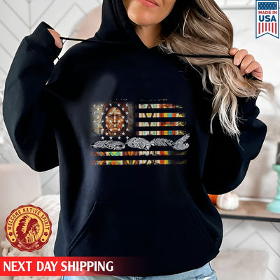 Native American Flag Feather Women Unisex T-Shirt/Hoodie/Sweatshirt