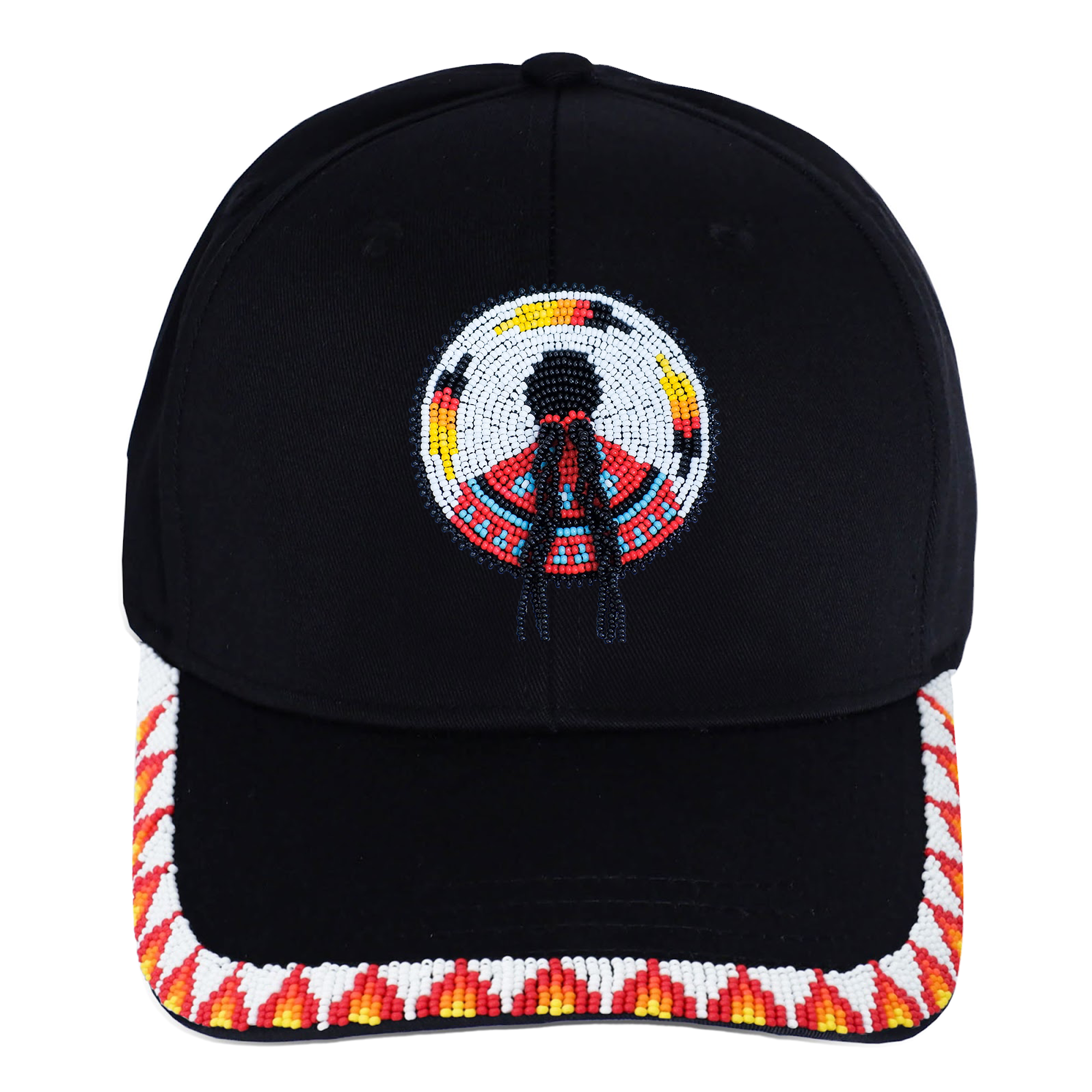 SALE OFF 50% - MMIW Indigenous Women Cotton Unisex Baseball Cap With Beaded Patch Brim Native American Style