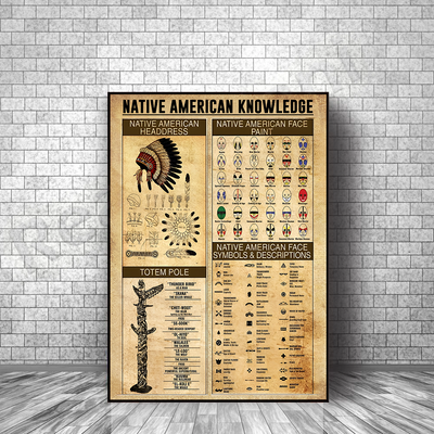 The Native American Knowledge Canvas Poster