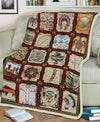 Indigenous Cultural Symbols Fleece Blanket WCS