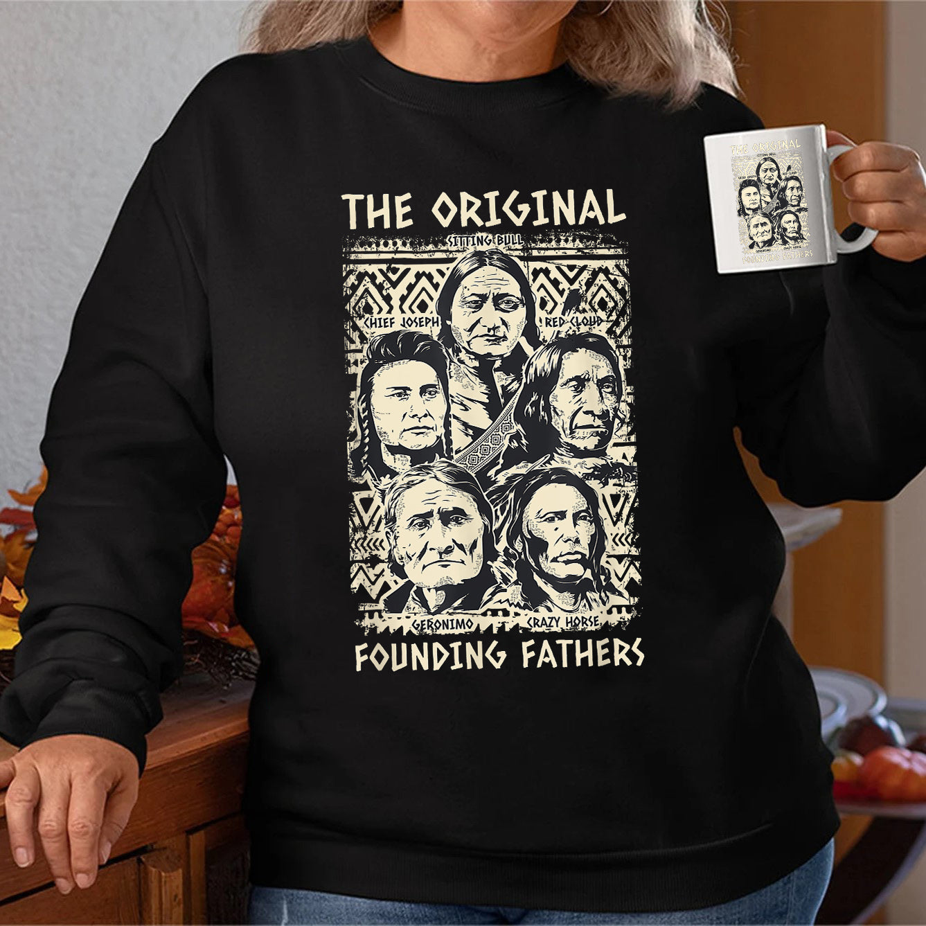 Native American The Original Founding Five Father Hoodie Unisex T-Shirt/Hoodie/Sweatshirt