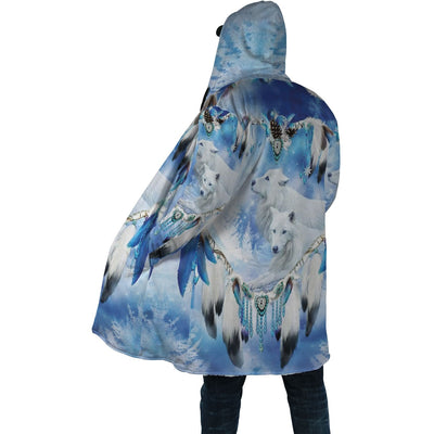 White Wolf Feather Cloak - Native American Pride Shop