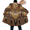 Brown Native Pattern Cloak - Native American Pride Shop