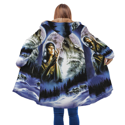 Blue Beauty Wolf Cloak - Native American Pride Shop