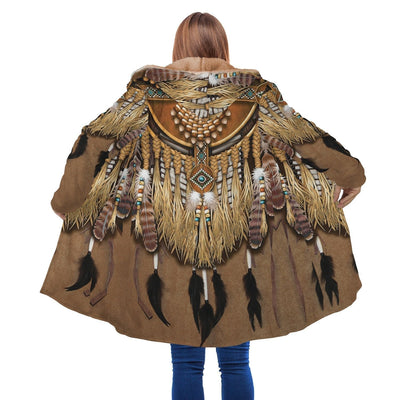 Brown Native Pattern Cloak - Native American Pride Shop