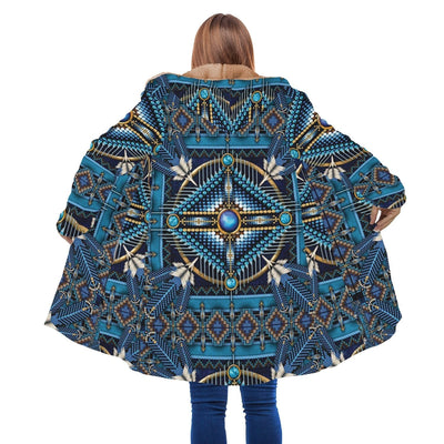 Blue Pattern Native Cloak - Native American Pride Shop