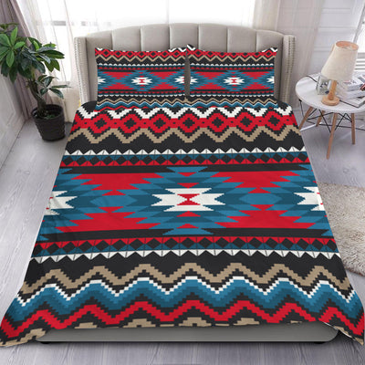 Red Blue Native Pattern Bedding Set WCS