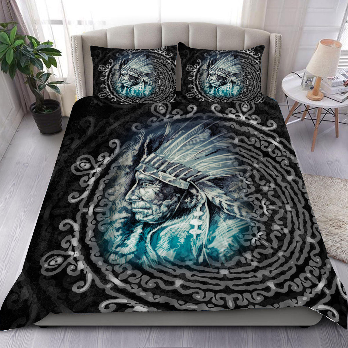 Native Turquoise Motifs Bedding Set WCS