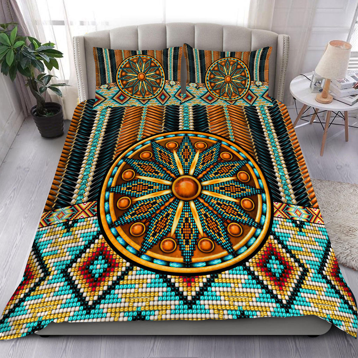 Pattern Beautiful Native American Bedding Set WCS