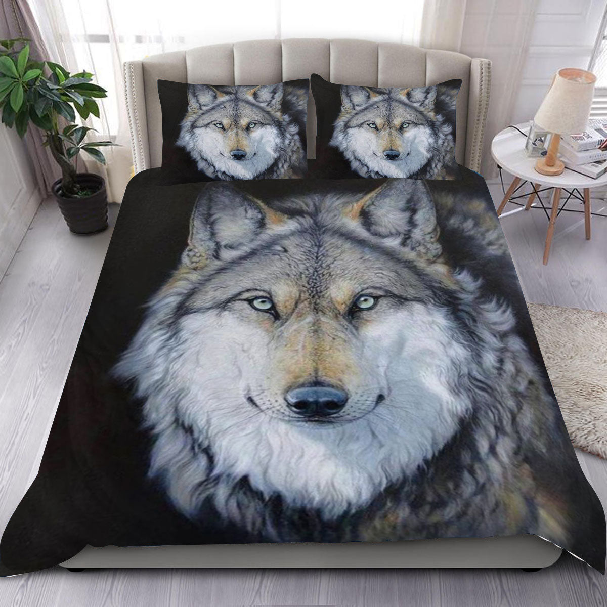 Native White Wolf Bedding Set WCS