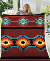 Brown Pattern Fleece Blanket WCS