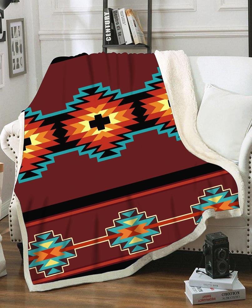 Brown Pattern Fleece Blanket WCS