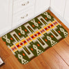 Dark Green Tribe Design Native American Doormat WCS