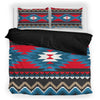 Red Blue Native Pattern Bedding Set WCS