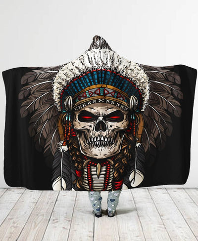 Skull Hooded Blanket WCS