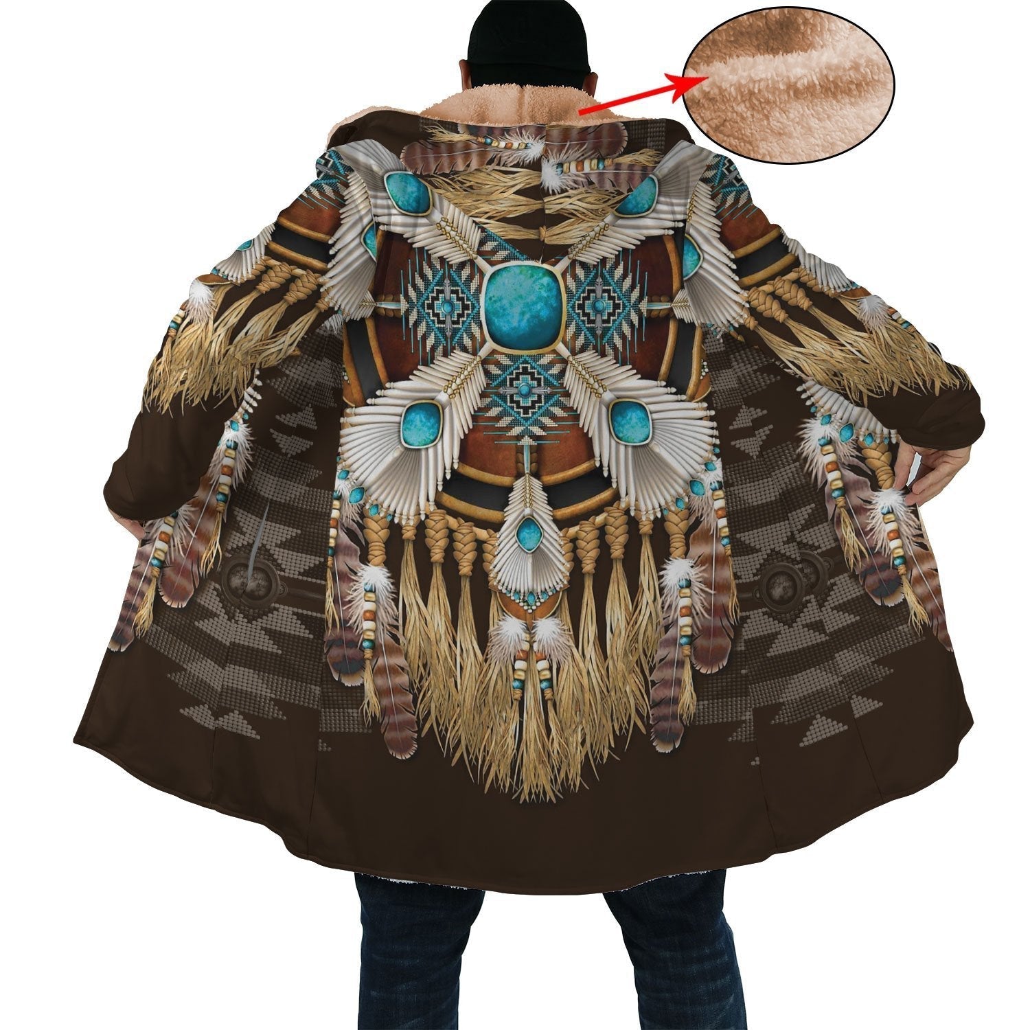 Ruby Feather Native Cloak - Native American Pride Shop