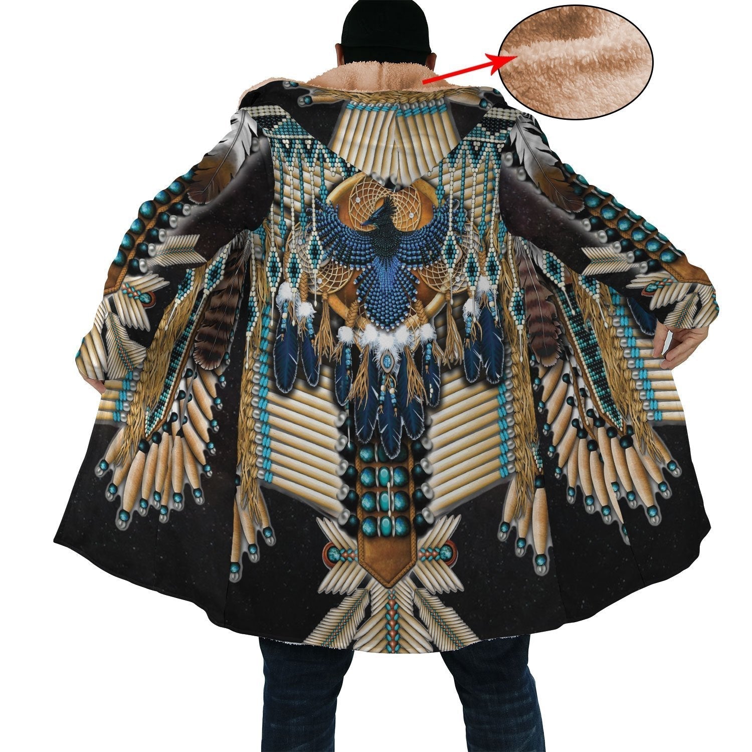 Blue Eagle Native Cloak - Native American Pride Shop