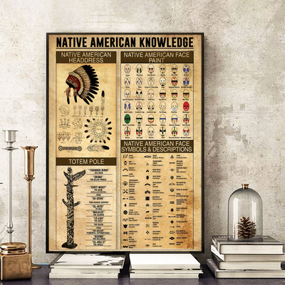 The Native American Knowledge Canvas Poster