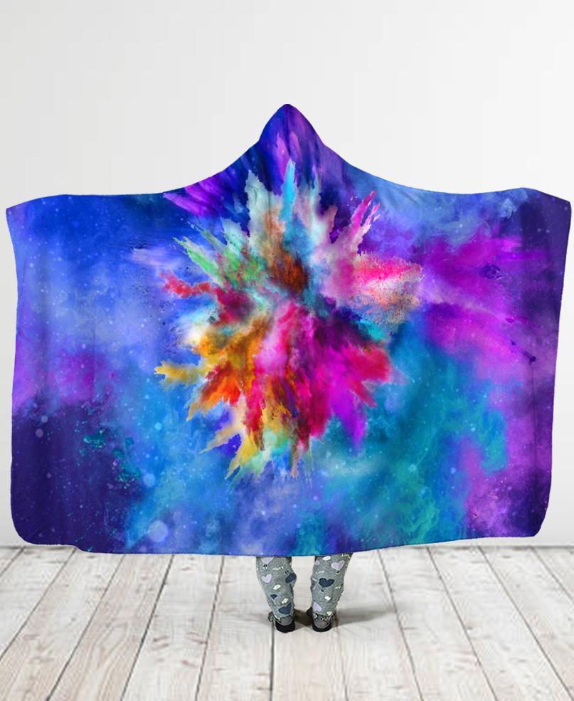 Color Hooded Blanket WCS