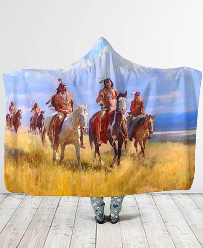 Native American Hooded Blanket WCS