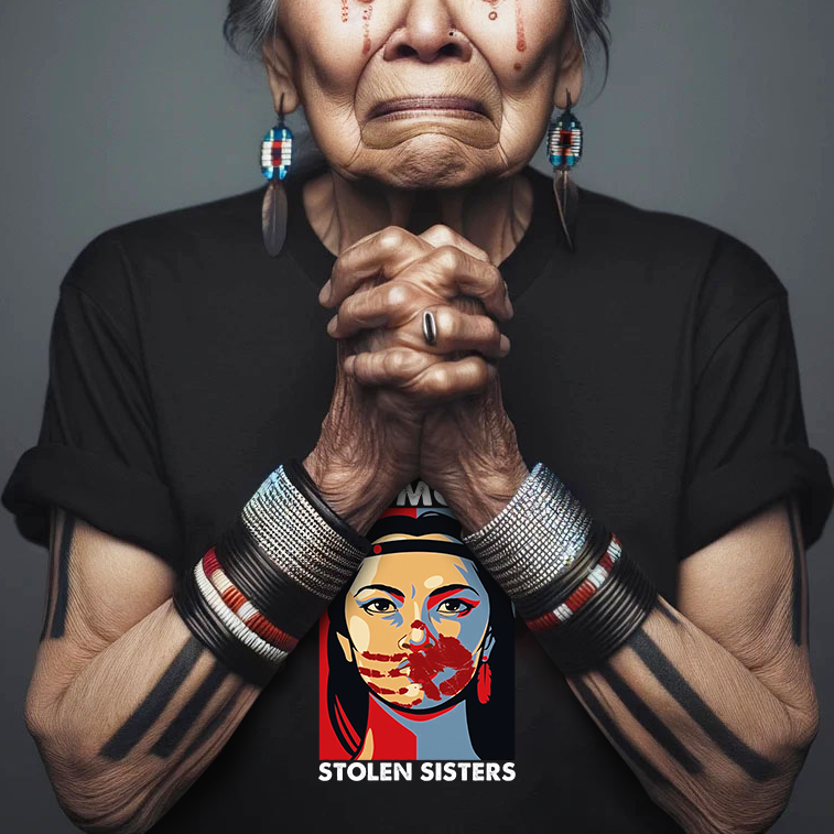 MMIW No More Stolen Sisters Red Hand Unisex T-Shirt/Hoodie/Sweatshirt