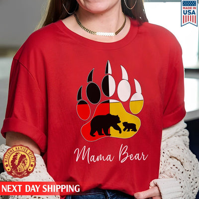 Native American Mama Bear Foot Colors Unisex T-Shirt/Hoodie/Sweatshirt